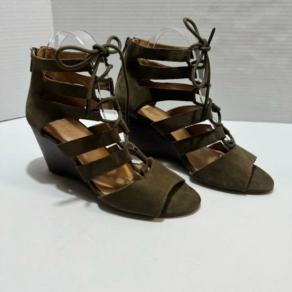 Crown Vintage Khaki‎ Wedge Sandals